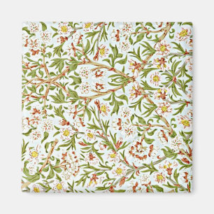 Morris - ömtålig Blommigt Blommar Mönster Magnet