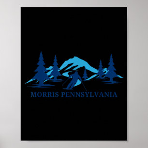 Morris Pennsylvania skidort skidning skidåkare Poster