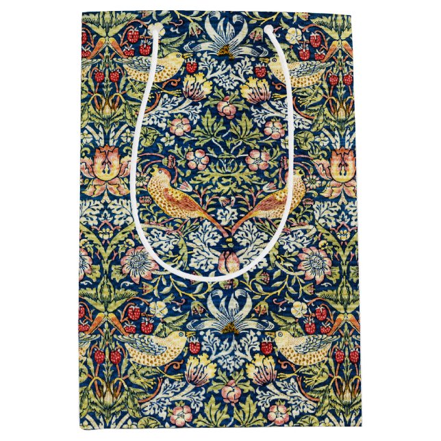 Morris - Strawberry Thief Bird & Blommönster (Framsidan)