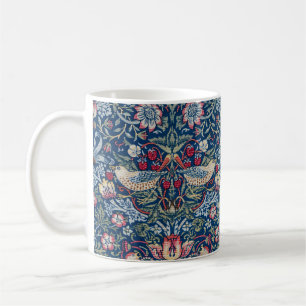 Morris Strawberry Thief Classic Indigo Blue Fin Kaffemugg