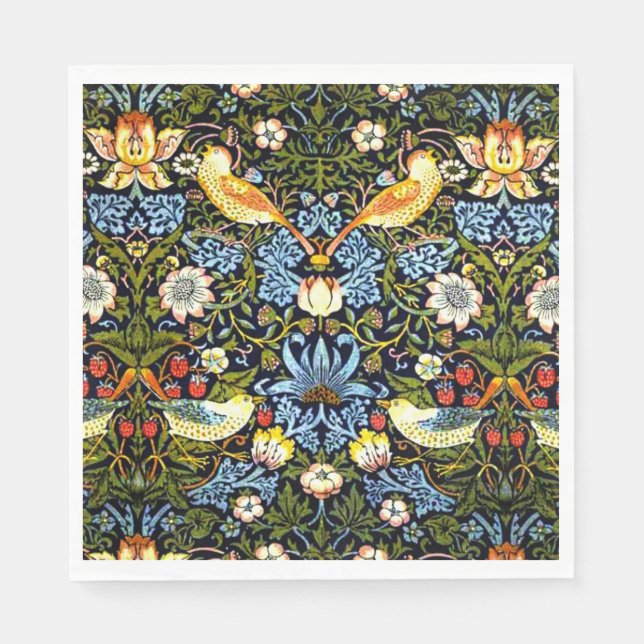 Morris - Strawberry Thief Pappersservett (Framsidan)