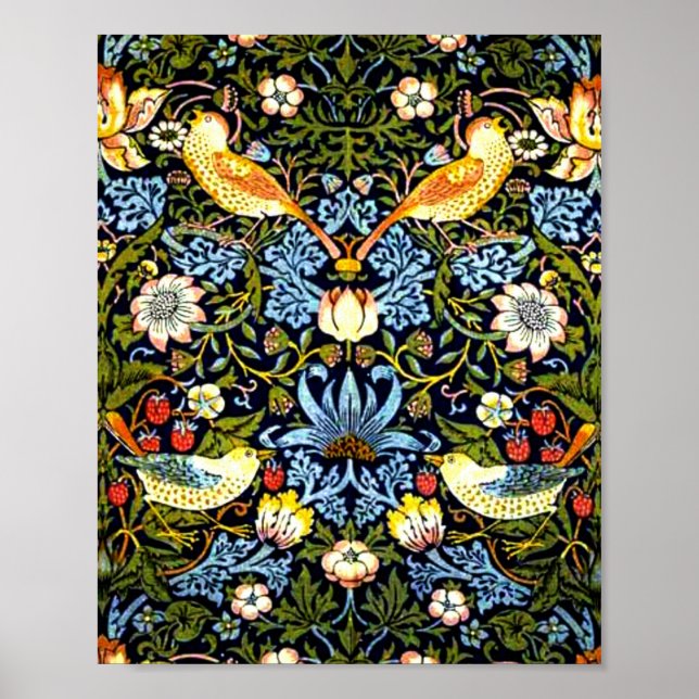 Morris - Strawberry Thief Poster (Framsidan)