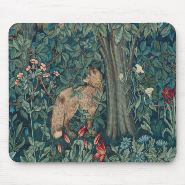 Morris Tapestry Forest Fox Musmatta (Framsidan)