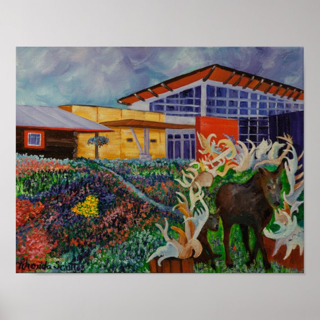 Morris Thompson Cultural Centre, Fairbanks Alaska Poster (Framsidan)