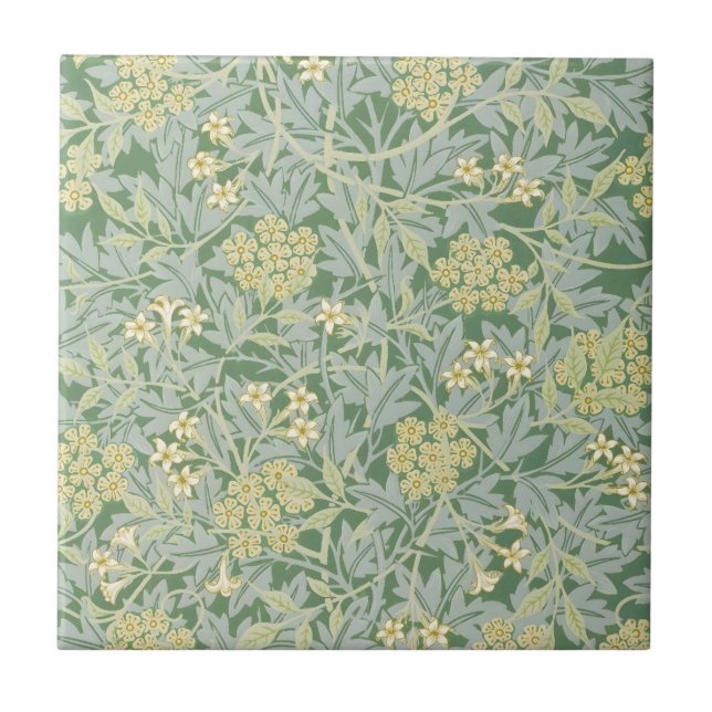 Morris Vine & Jasmine Garden Flower Classic Kakelplatta (Framsidan)