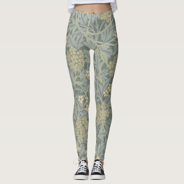 Morris Vine & Jasmine Garden Flower Classic Leggings (Framsida)