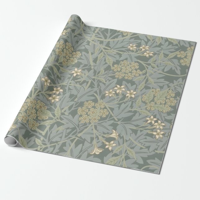 Morris Vine & Jasmine Garden Flower Classic Presentpapper (Utrullad)
