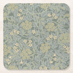 Morris Vine & Jasmine Garden Flower Classic Underlägg Papper Kvadrat