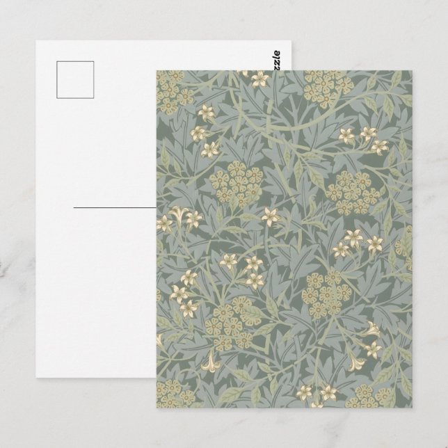 Morris Vine & Jasmine Garden Flower Classic Vykort (Fram/baksida)