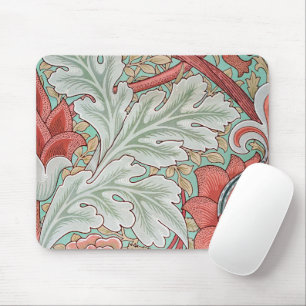 Morris Vintage Foliage & Blommönster Red Stil Musmatta
