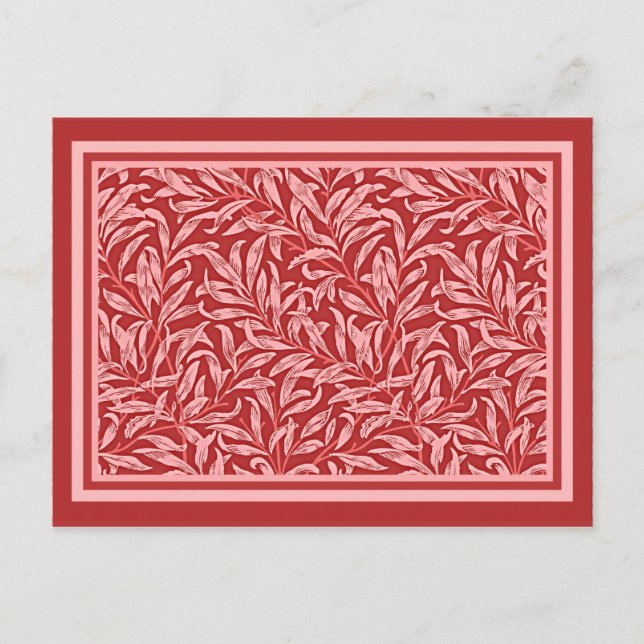 Morris - Willow Bough in deep mauve Postcard Vykort (Framsida)