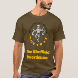 Morrisdansare hoppar till Rolig vintageillustratio T Shirt