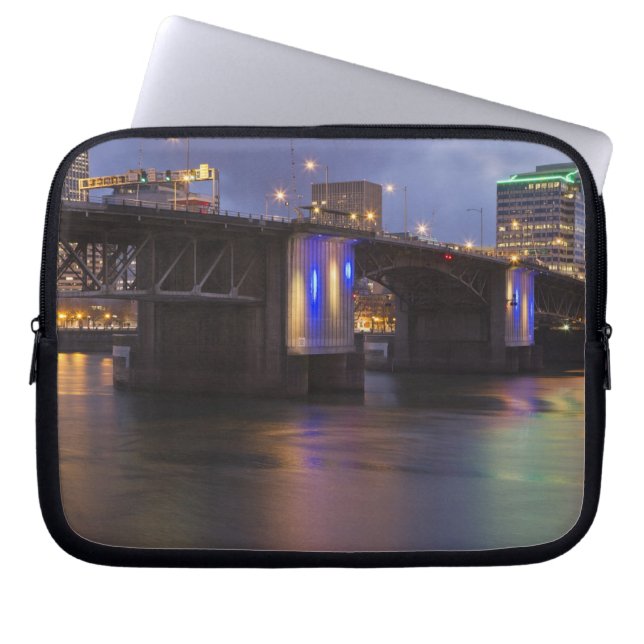Morrison-bron över Willamettefloden Laptop Sleeve (Framsidan)