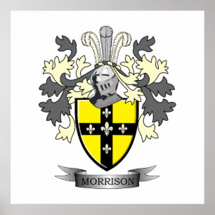 Morrison Family Crest Jackar Arm Poster
