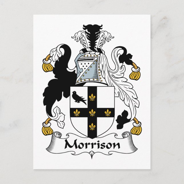 Morrison Family Crest Vykort (Framsida)