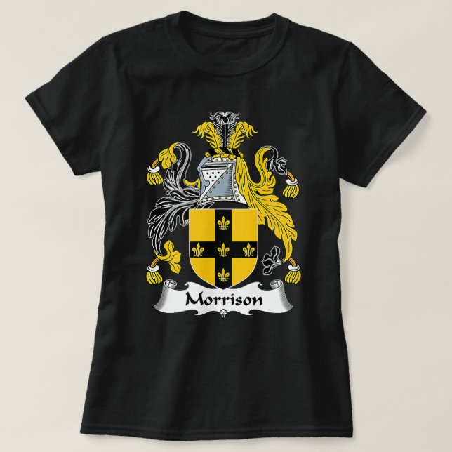 Morrison Jackar Arm Family Crest T Shirt (Design framsida)