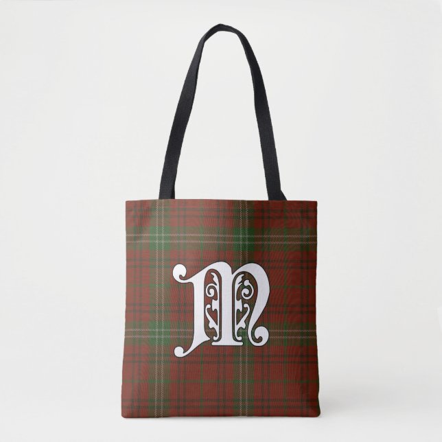 Morrison Klan Tartan Monogram Tygkasse (Framsida)