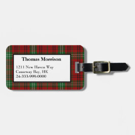 Morrison Klan Tartan Play Luggage Tag Bagagebricka