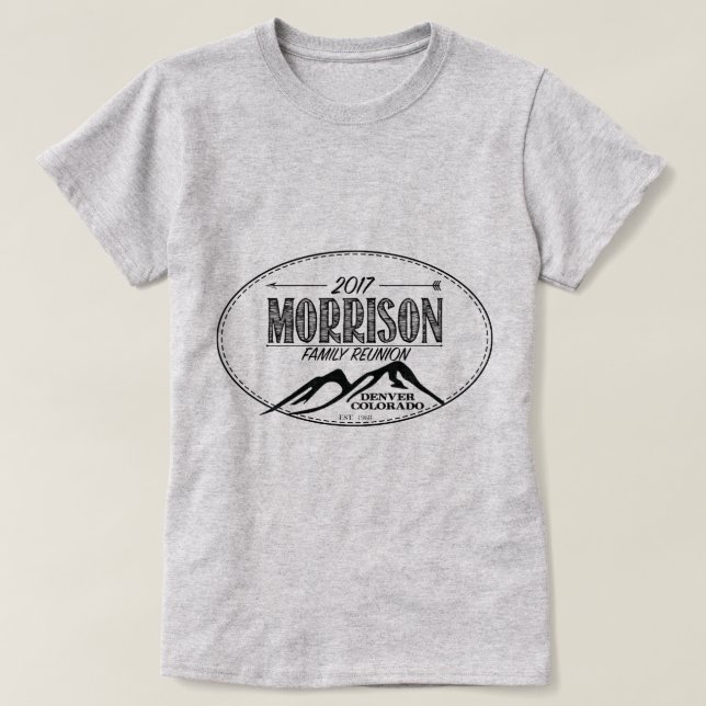 Morrison möteKVINNA TÄNDER skjorta 2017 FÄRGER Tee (Design framsida)