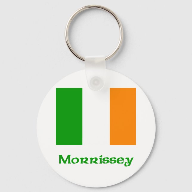 Morrissey Irish Flagga Nyckelring (Framsida)