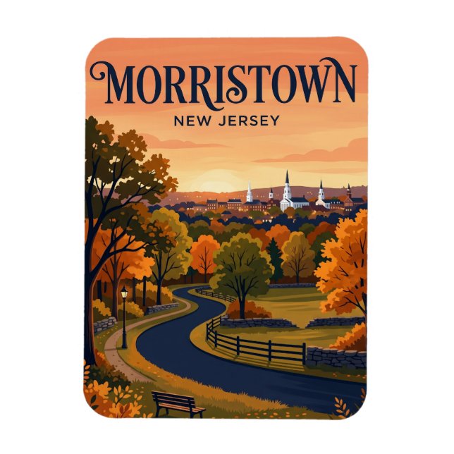 Morristown New Jersey Magnet (Vertikal)
