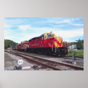 Morristown och Erie Railroad Engine nr 22 Poster