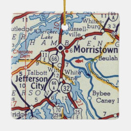 Morristown TN Julgransprydnad Keramik