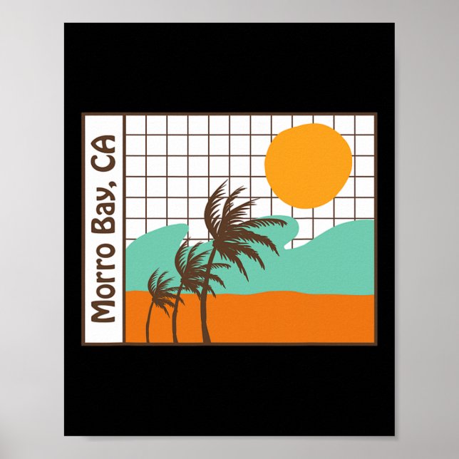 Morro Bay California Beach Poster (Framsidan)