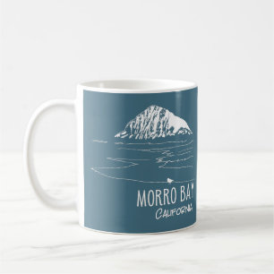 Morro Bay California Morro Sten Art Kaffemugg