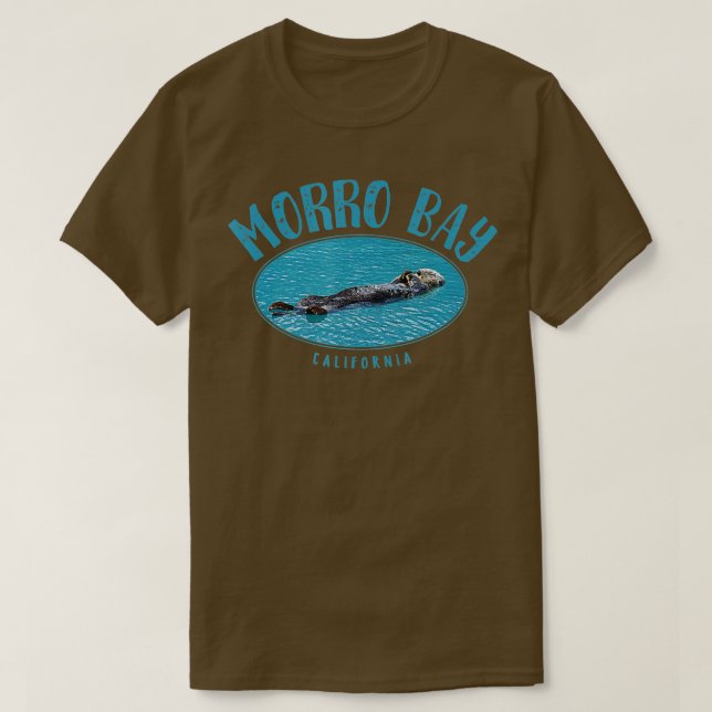 Morro Bay California Sea Otter Design T Shirt (Design framsida)