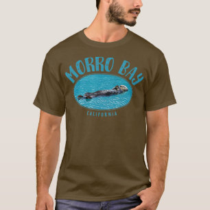 Morro Bay California Sea Otter Design T Shirt