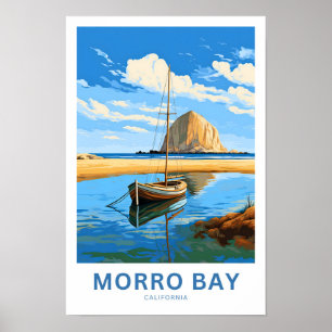 Morro Bay California Travel Skriv ut Poster
