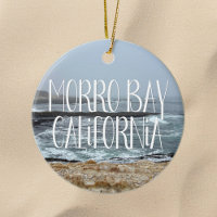 Morro Bay Kalifornien Havsvågor Fotografi