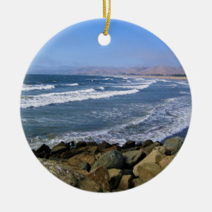 Morro Bay, Kalifornien Julgransprydnad Keramik