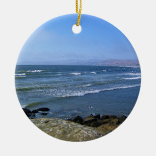 Morro Bay, Kalifornien Julgransprydnad Keramik