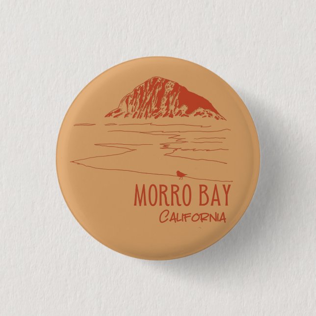 Morro Bay Kalifornien Morro Rock Knapp (Framsida)