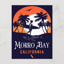 Morro Bay Kalifornien Solnedgång Semester Souvenir Vykort