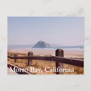 Morro Bay Morro Rock Centrala Kalifornien Postkort Vykort