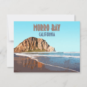 Morro Bay Sten California Vintage Flat Card