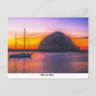 Morro Bay vid Sunset Vykort