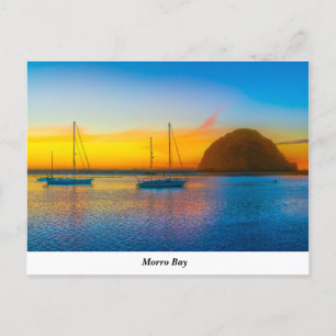 Morro Bay vid Sunset Vykort