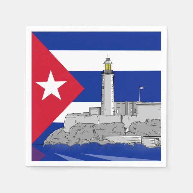 Morro Castle i Havana Pappersservett (Framsidan)