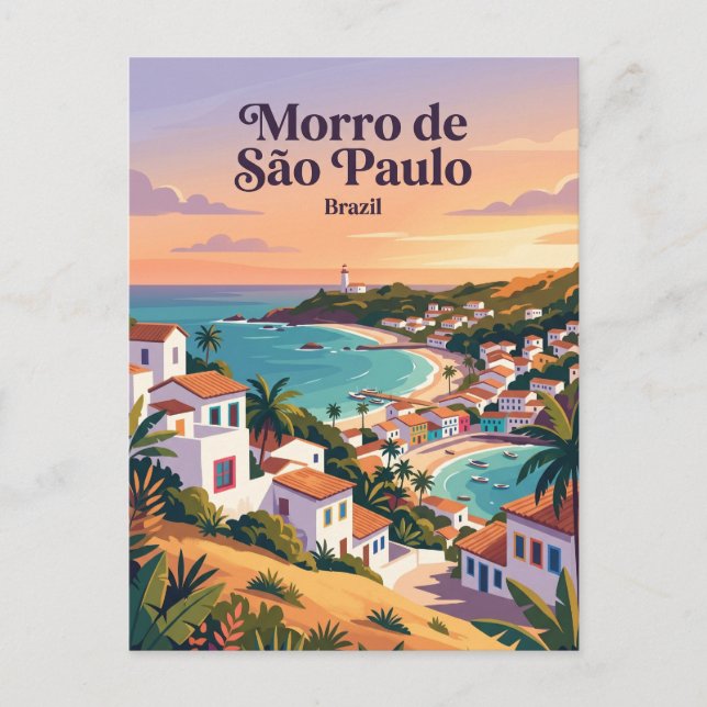 Morro de São Paulo Brasilien Vykort (Framsida)