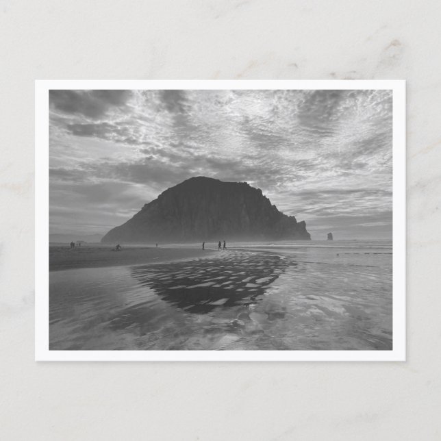 Morro Rock, Morro Bay i sepia Vykort (Framsida)