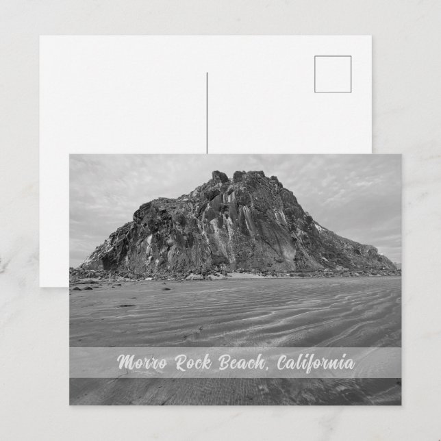 Morro Sten Beach, Morro Bay, Kalifornien Vykort (Fram/baksida)