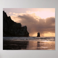 Morro Sten Beach Sunset Photo