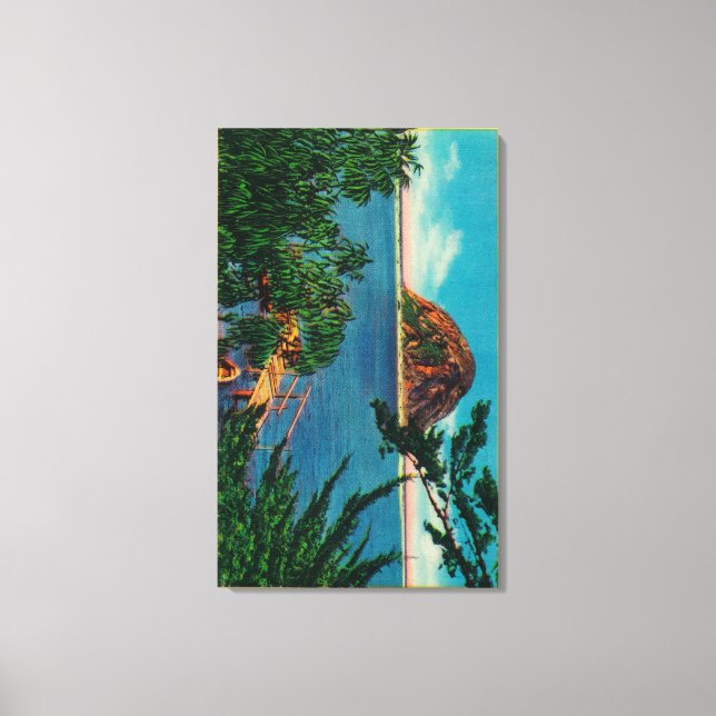 Morro Sten i San Luis Obispo County Canvastryck (Framsida)