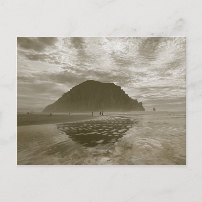 Morro Sten, Morro Bay i Sepia Vykort (Framsida)