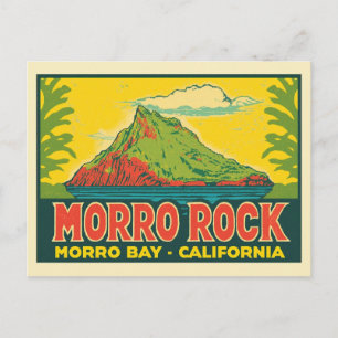 Morro Sten Morro Bay Kalifornien Vykort