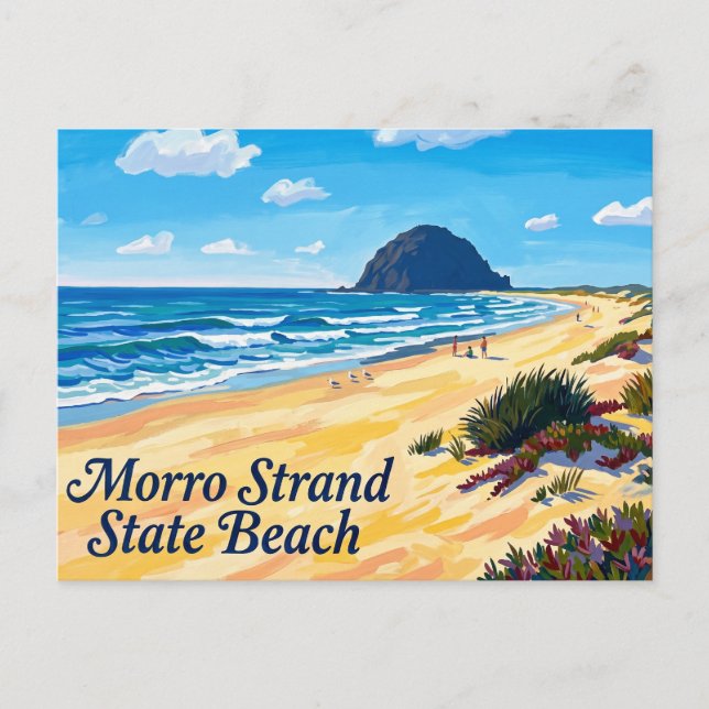 Morro Strand State Beach Kalifornien Vykort (Framsida)